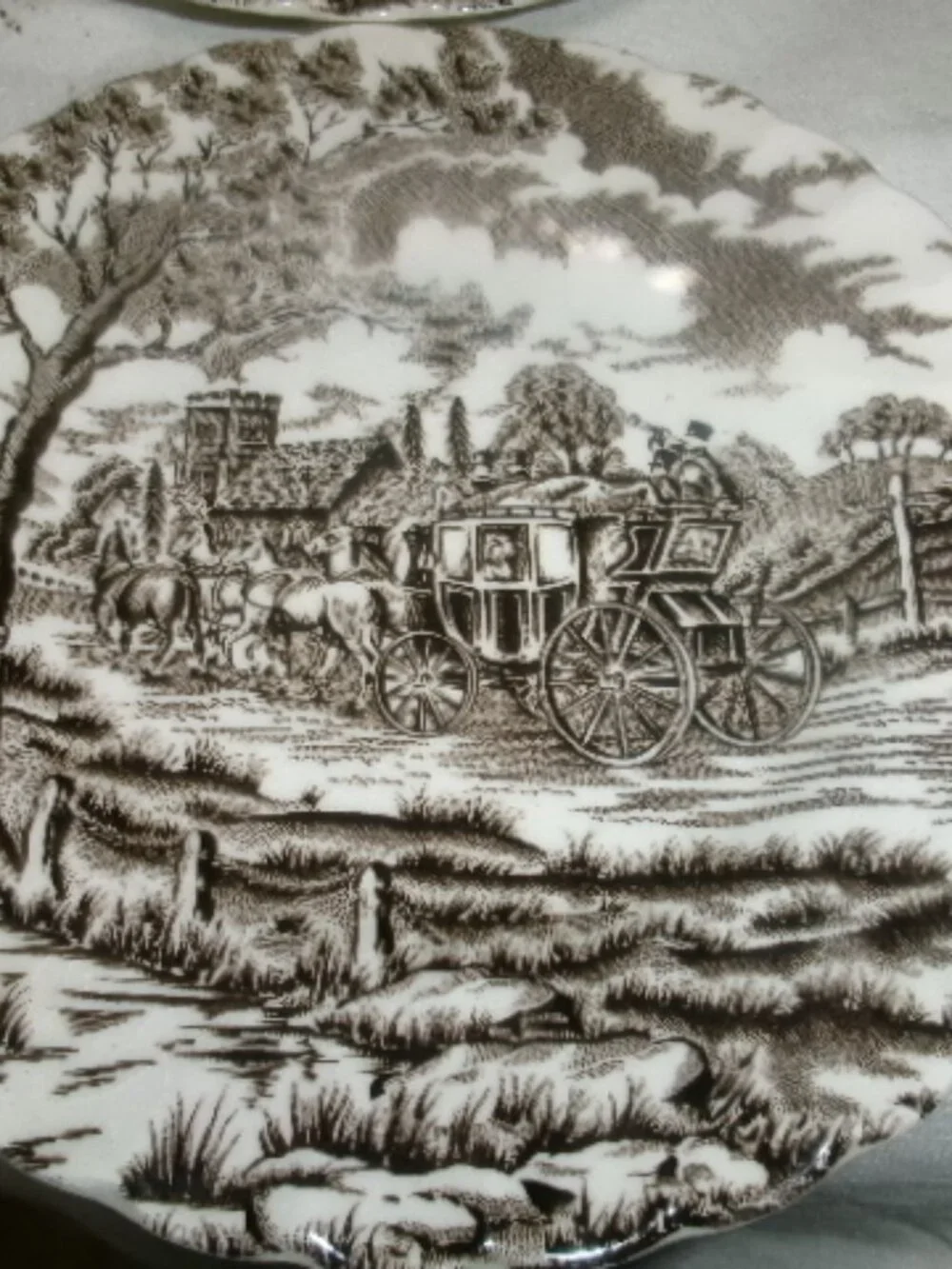 Vtg Royal Mail fine Ironstone bread plates 6 in lot of 4 sweet vintage - Picture 3 of 4